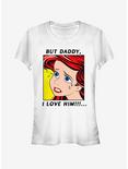 Disney The Little Mermaid Crybaby Ariel Zoom Girls T-Shirt, WHITE, hi-res