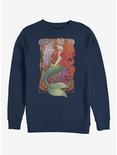 Disney The Little Mermaid Glamorous Ariel Crew Sweatshirt, NAVY, hi-res