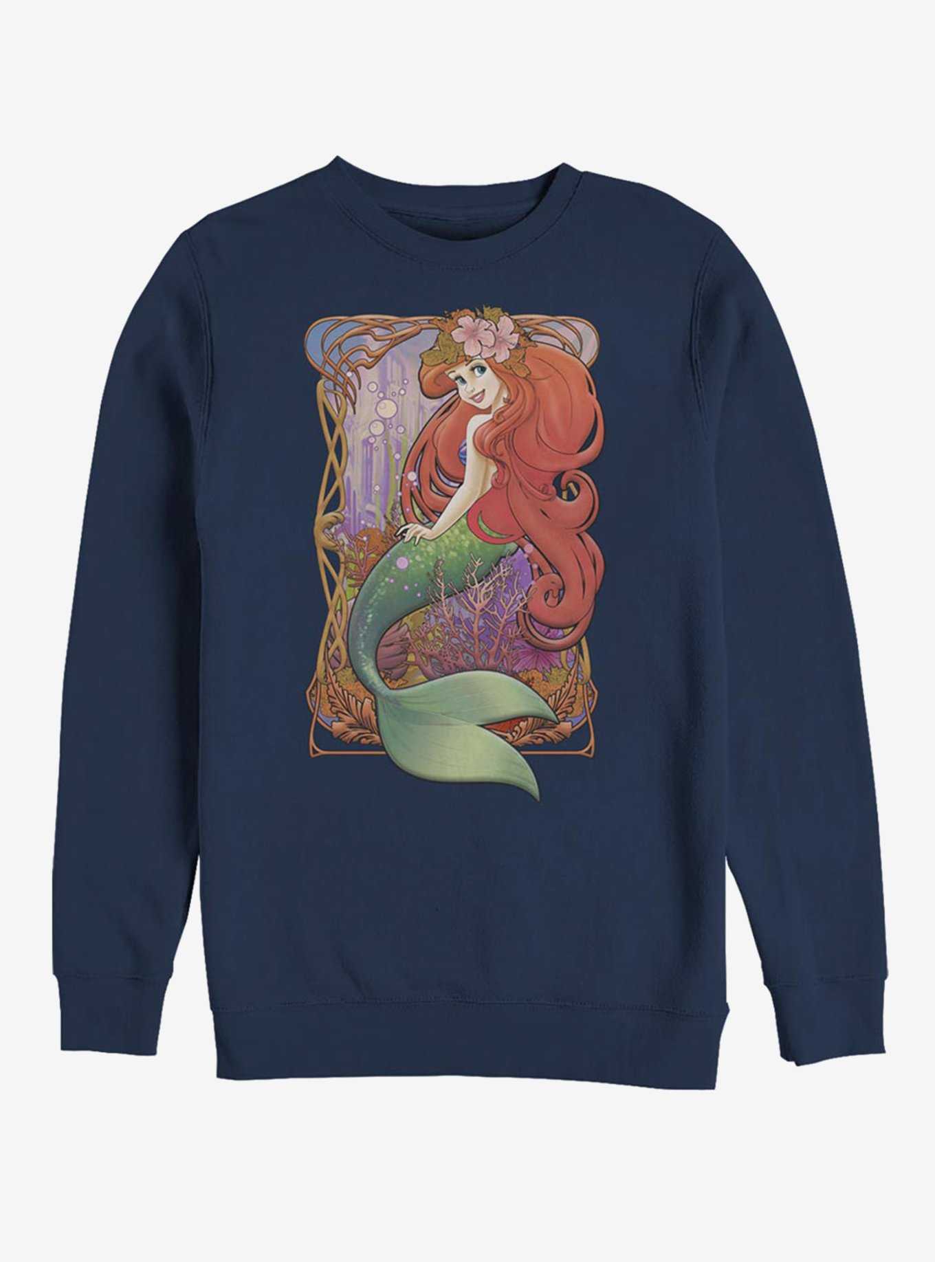 Disney The Little Mermaid Glamorous Ariel Crew Sweatshirt, , hi-res
