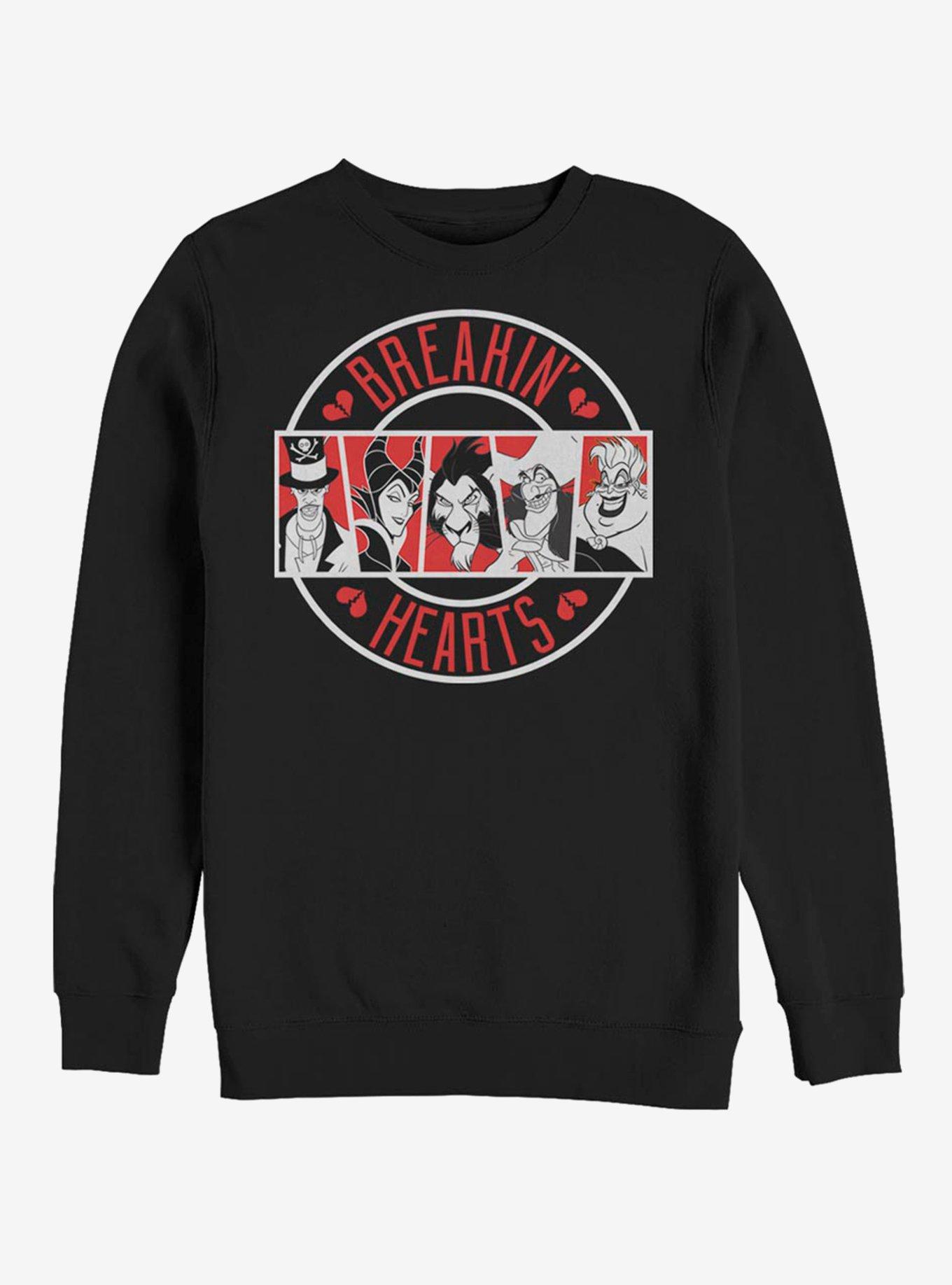 Disney Villains Breakin' Heart Villains Crew Sweatshirt, , hi-res