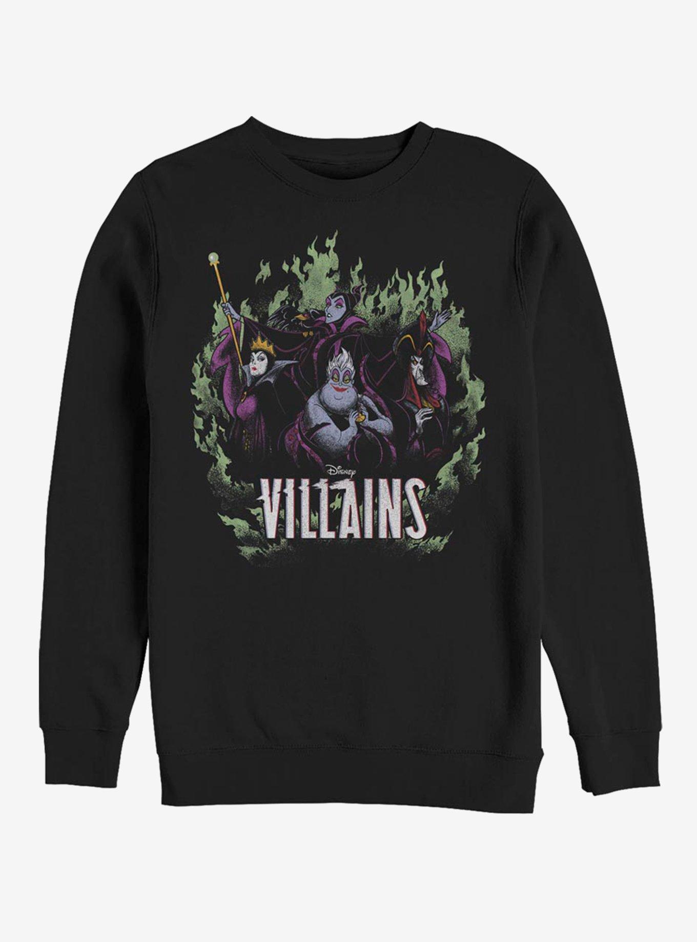 Disney Villains Children Of Mayhem Crew Sweatshirt, BLACK, hi-res