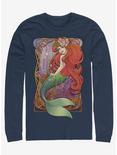 Disney The Little Mermaid Glamorous Ariel Long-Sleeve T-Shirt, NAVY, hi-res