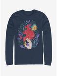 Disney The Little Mermaid Sea Plants Long-Sleeve T-Shirt, NAVY, hi-res