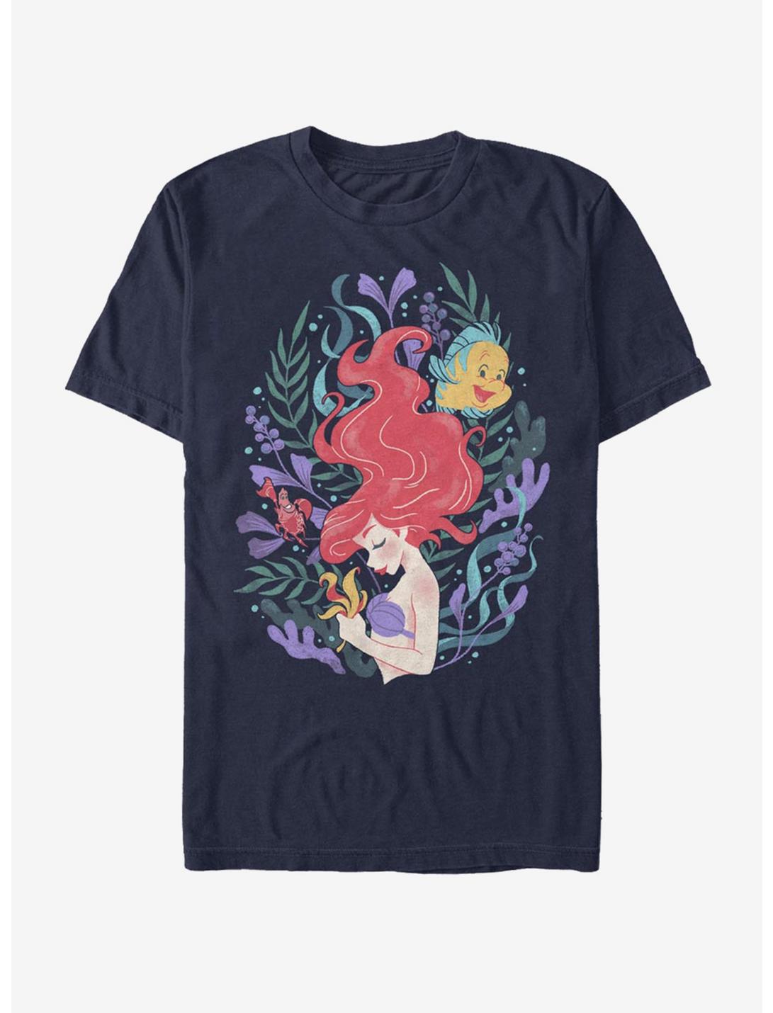 Disney The Little Mermaid Sea Plants T-Shirt, NAVY, hi-res