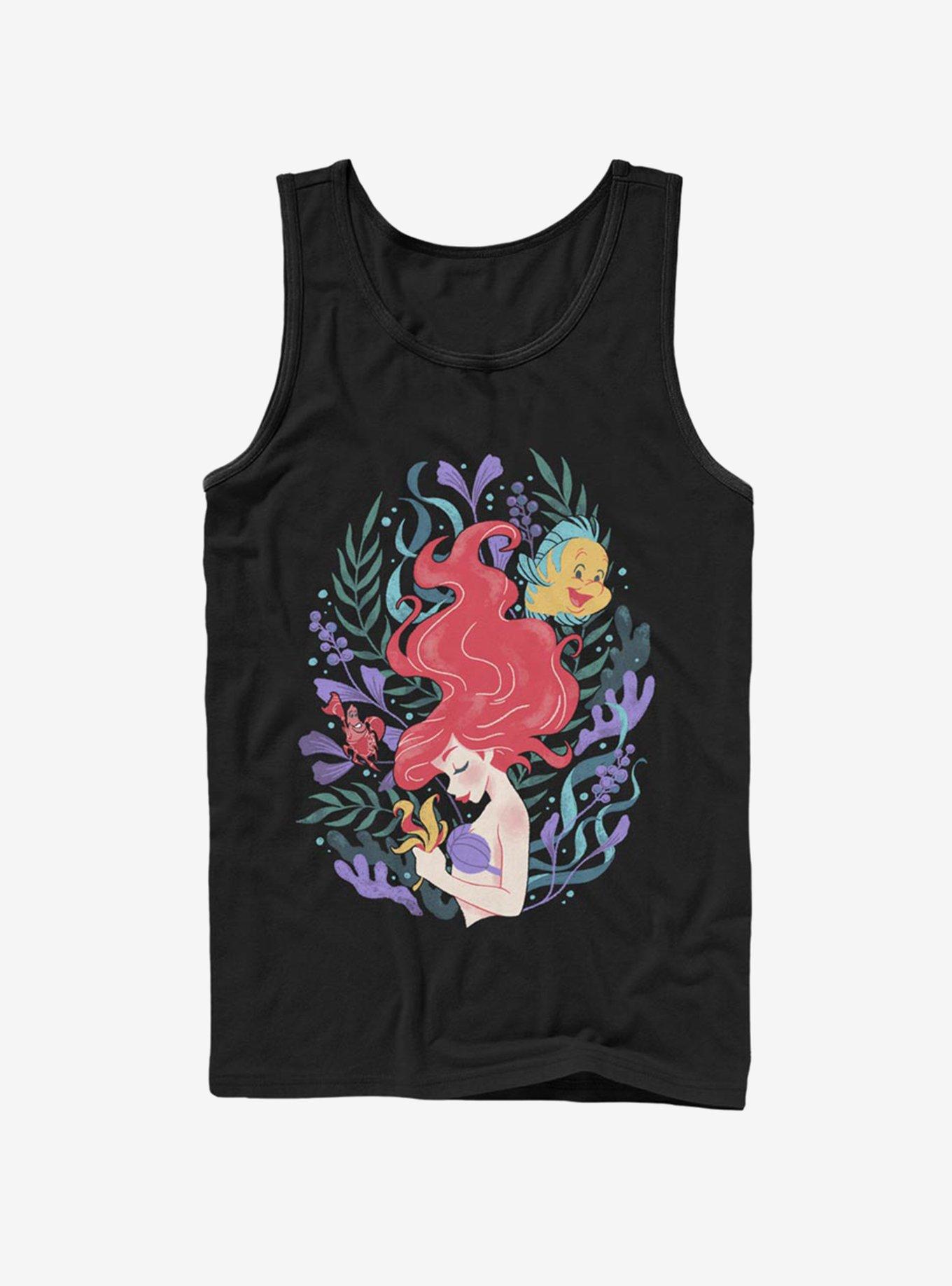 Disney The Little Mermaid Sea Plants Tank, BLACK, hi-res