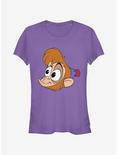 Plus Size Disney Aladdin Big Face Abu Girls T-Shirt, PURPLE, hi-res