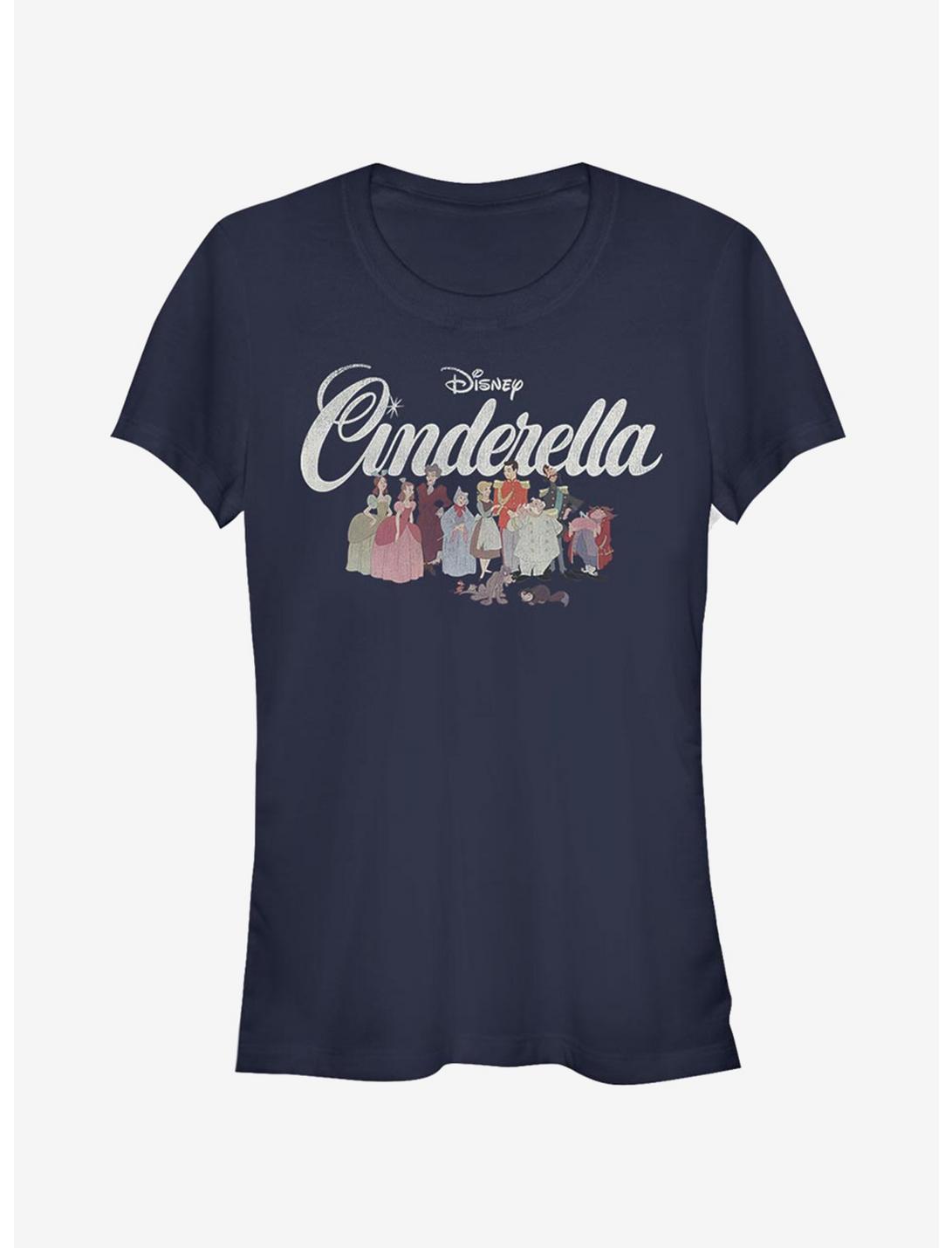 Disney Cinderella Group Girls T-Shirt, NAVY, hi-res