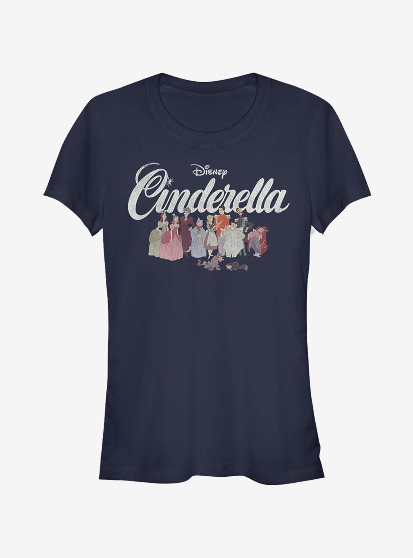 Disney Cinderella Group Girls T-Shirt, NAVY, hi-res