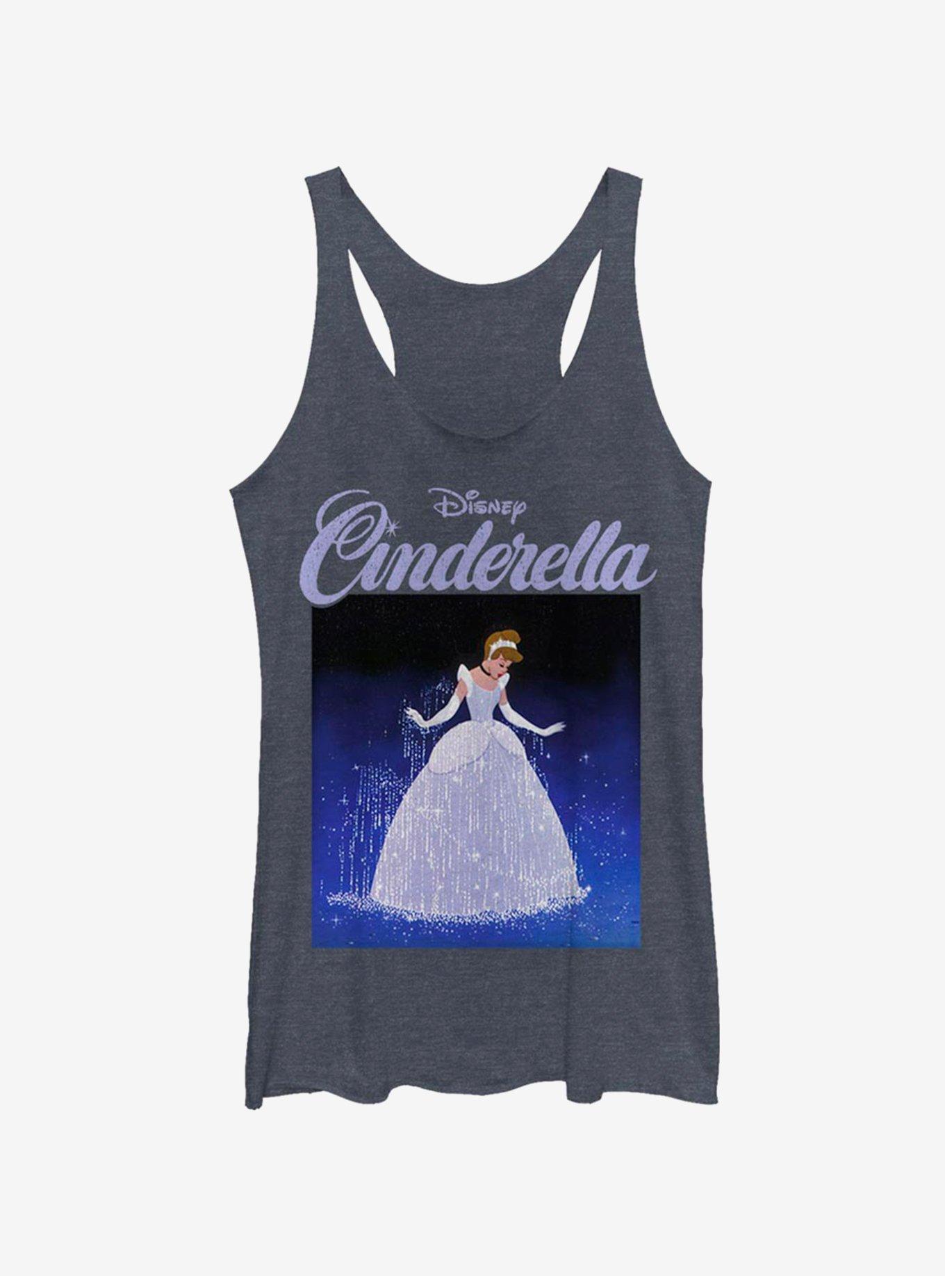 Disney Cinderella Square Cindy Girls Tank, NAVY HTR, hi-res