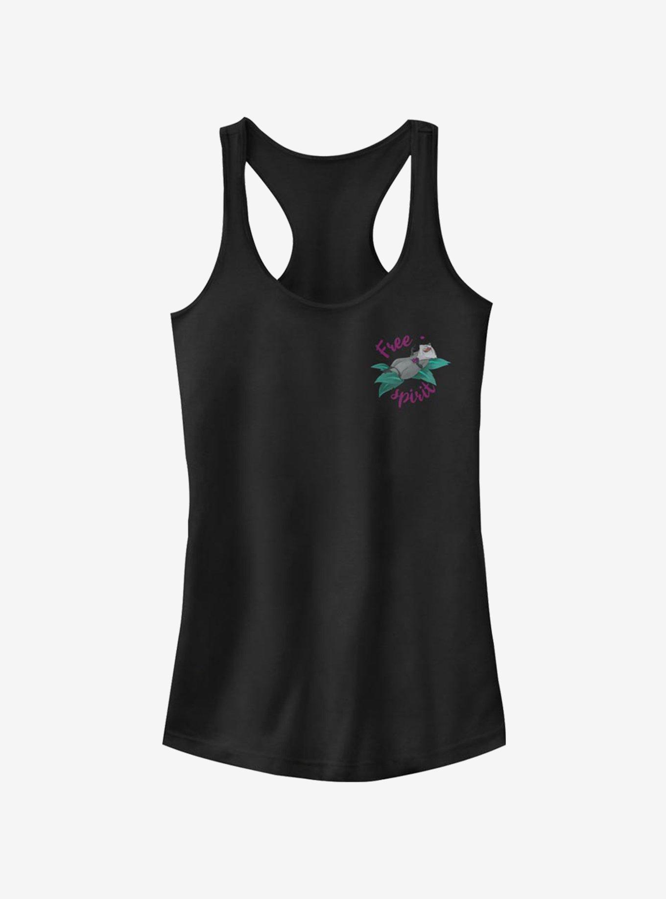 Disney Pocahontas Meeko Free Spirit Girls Tank - BLACK