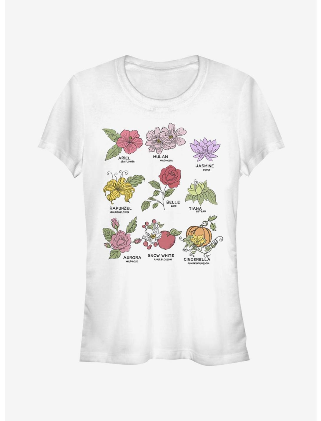 Disney Princess Princess Flowers Girls T-Shirt, WHITE, hi-res