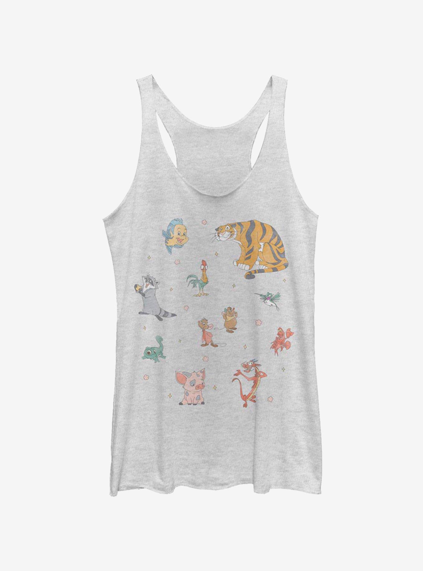 Disney Princess Sidekick Doodle Girls Tank, WHITE HTR, hi-res