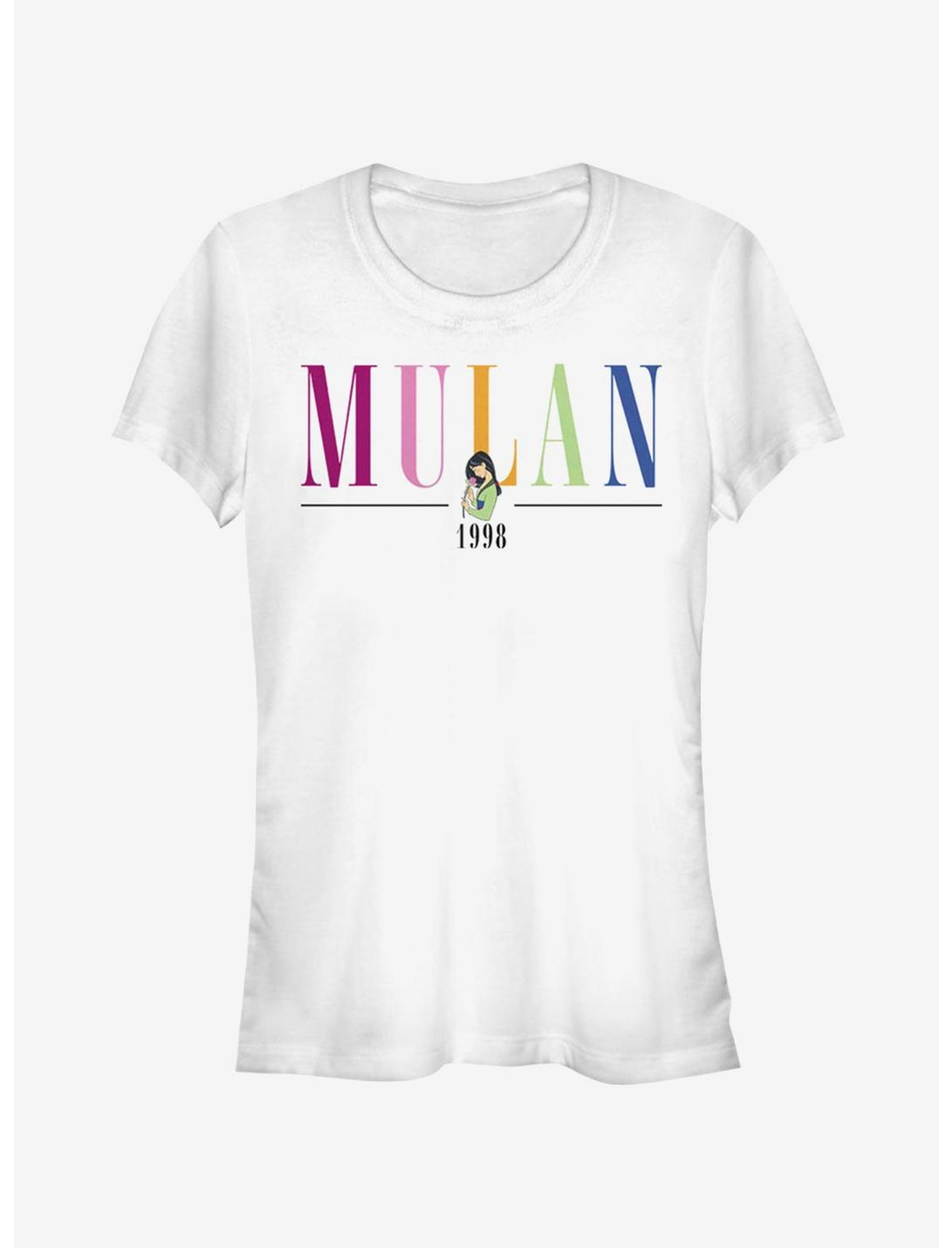 Disney Mulan Colorful Title Girls T-Shirt, WHITE, hi-res