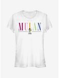 Disney Mulan Colorful Title Girls T-Shirt, WHITE, hi-res