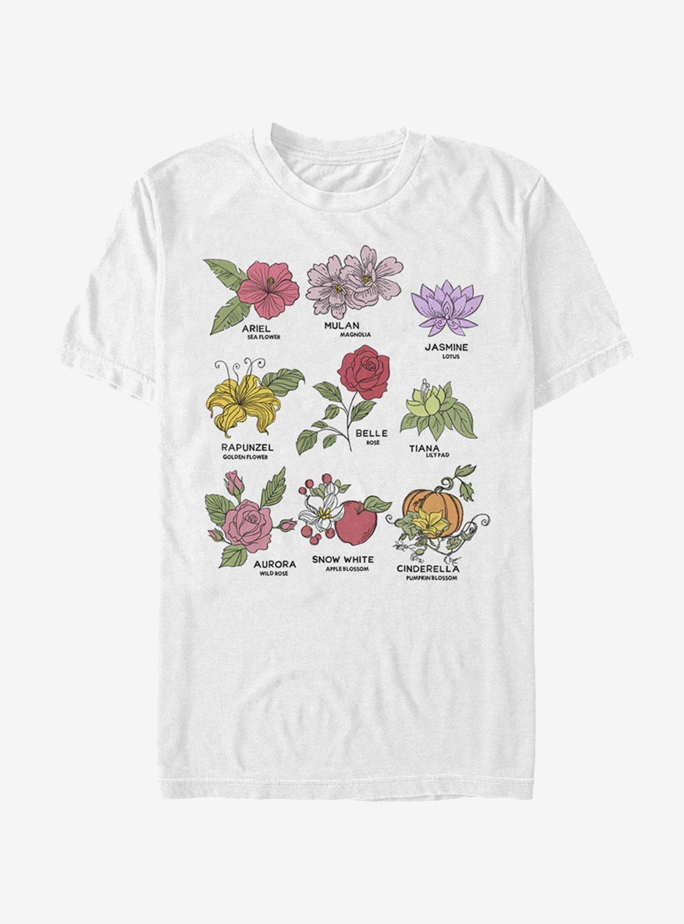 Disney Princess Princess Flowers T-Shirt, WHITE, hi-res