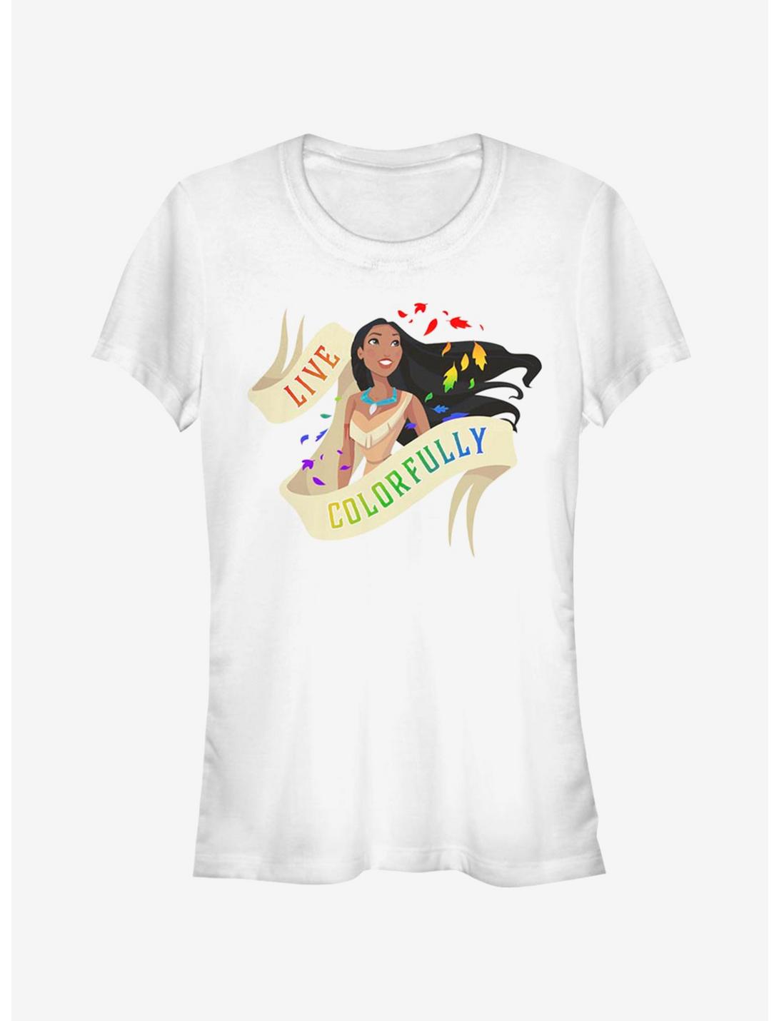 Disney Pocahontas Live Colorfully Girls T-Shirt, WHITE, hi-res