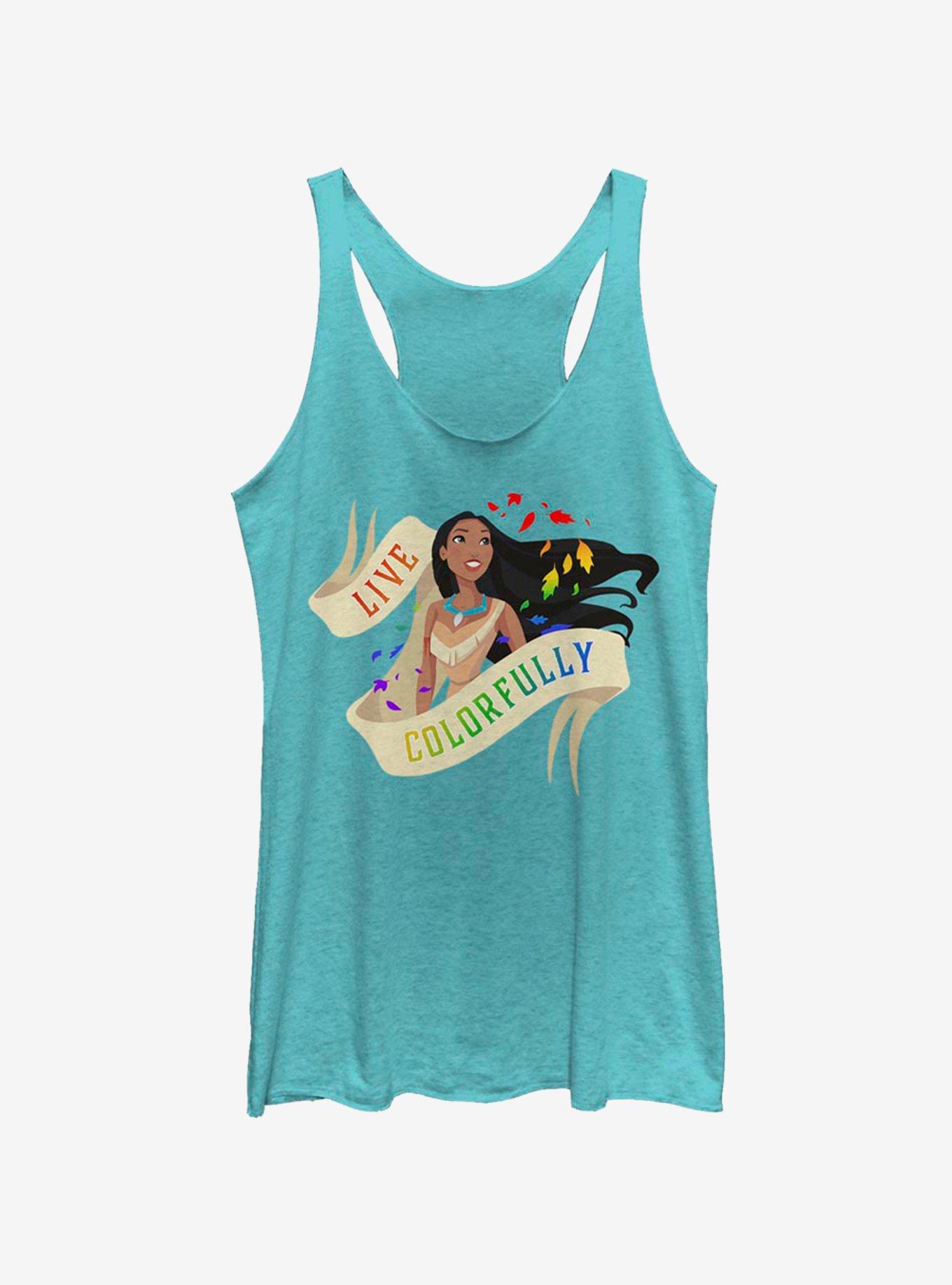 Disney Pocahontas Live Colorfully Girls Tank, TAHI BLUE, hi-res