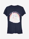 Disney Princess Rainbow Princess Girls T-Shirt, NAVY, hi-res