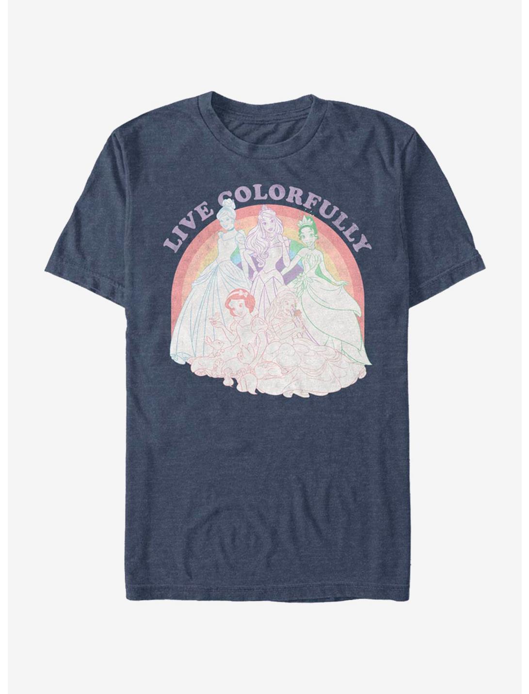 Disney Princess Rainbow Princess T-Shirt, NAVY HTR, hi-res