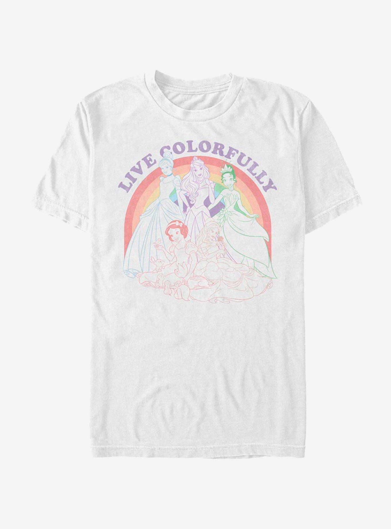 Disney Princess Rainbow Princess T-Shirt, WHITE, hi-res