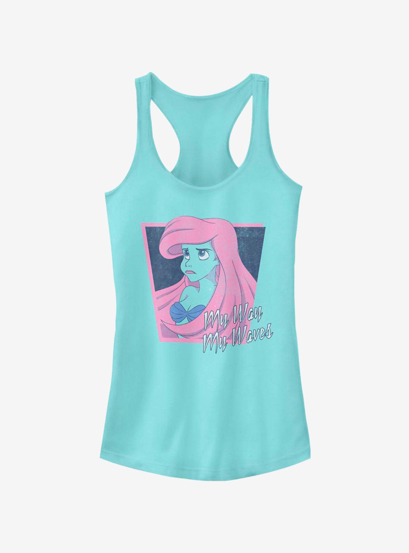 Disney The Little Mermaid Salty As The Sea Girls Tank, , hi-res