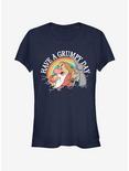 Disney Snow White Grumpy Day Girls T-Shirt, NAVY, hi-res