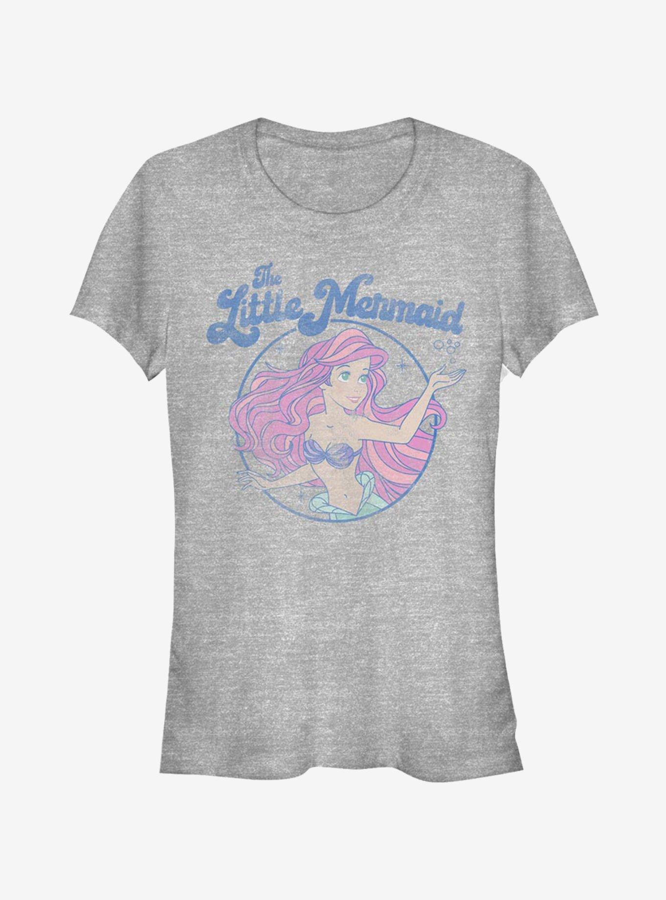 Disney The Little Mermaid Faded Ariel Girls T-Shirt, ATH HTR, hi-res