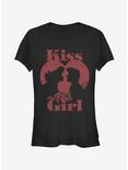 Disney The Little Mermaid Kiss The Girl Girls T-Shirt, BLACK, hi-res
