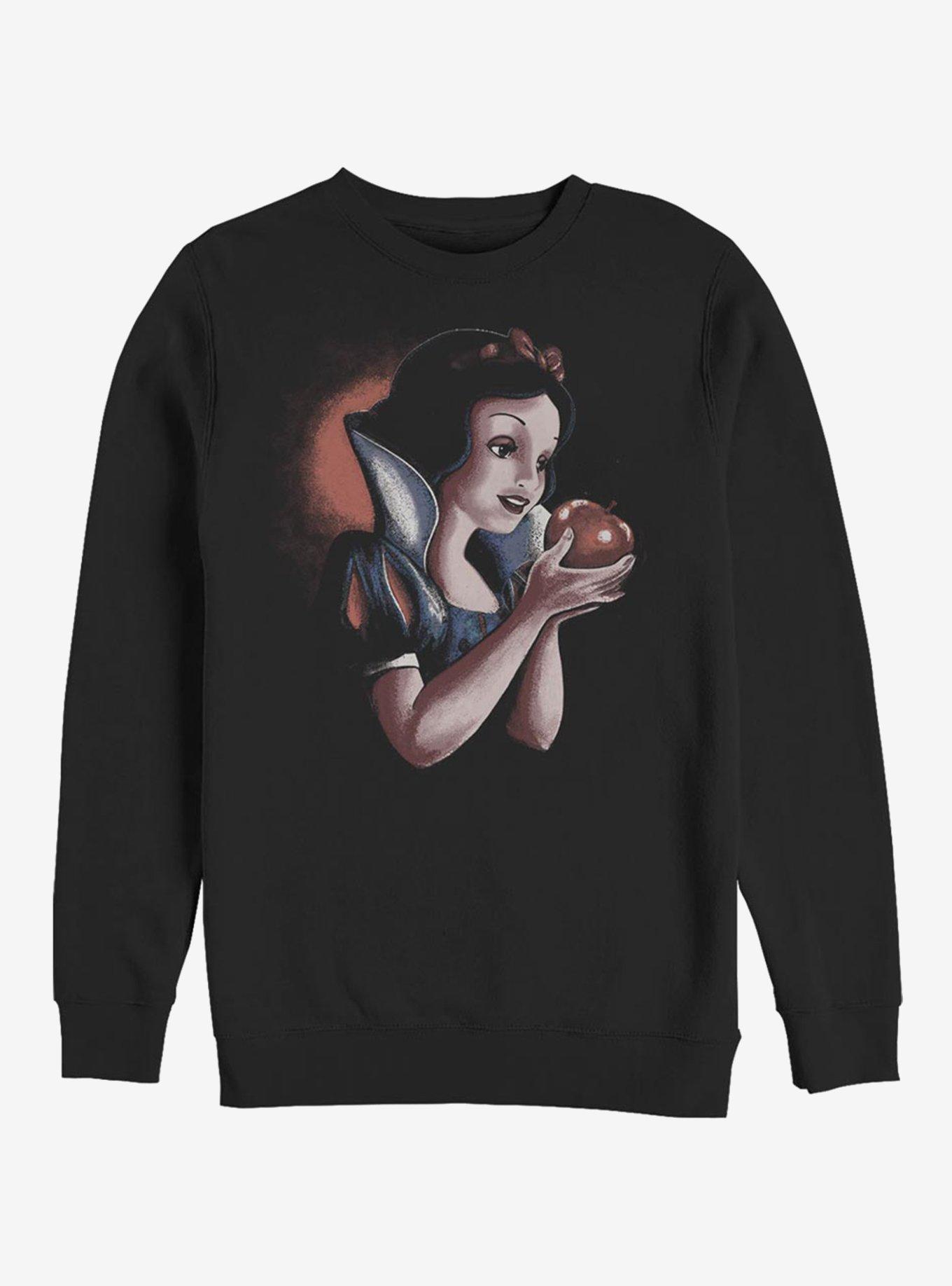 Disney Snow White Deep Stare Crew Sweatshirt, BLACK, hi-res