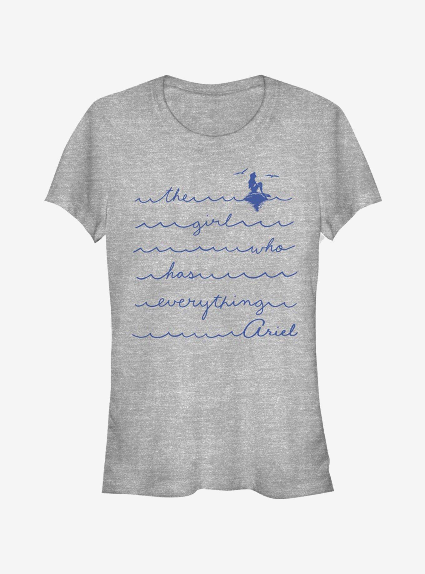 Disney The Little Mermaid The Girl Who Girls T-Shirt, ATH HTR, hi-res