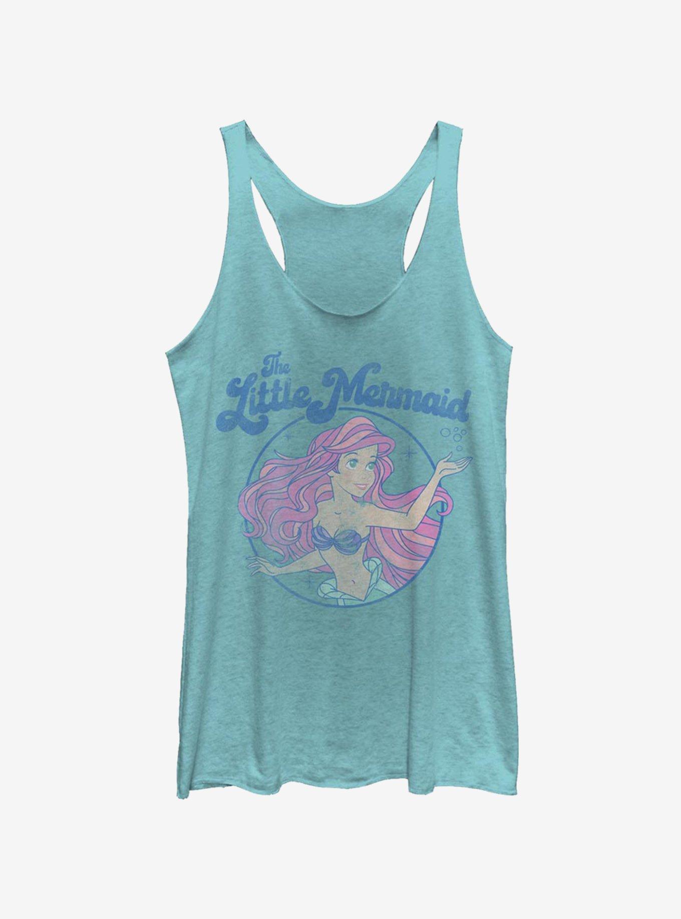 Disney The Little Mermaid Faded Ariel Girls Tank, TAHI BLUE, hi-res