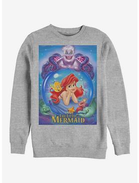 Disney The Little Mermaid Ariel And Ursula Crew Sweatshirt, ATH HTR, hi-res