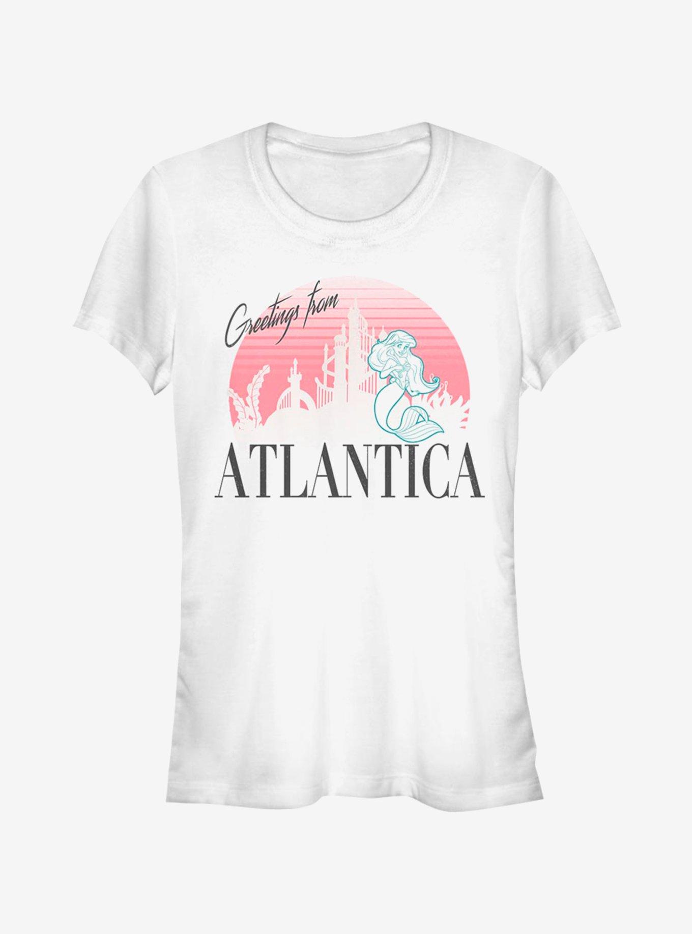 Disney The Little Mermaid Atlantica Greetings Girls T-Shirt, WHITE, hi-res