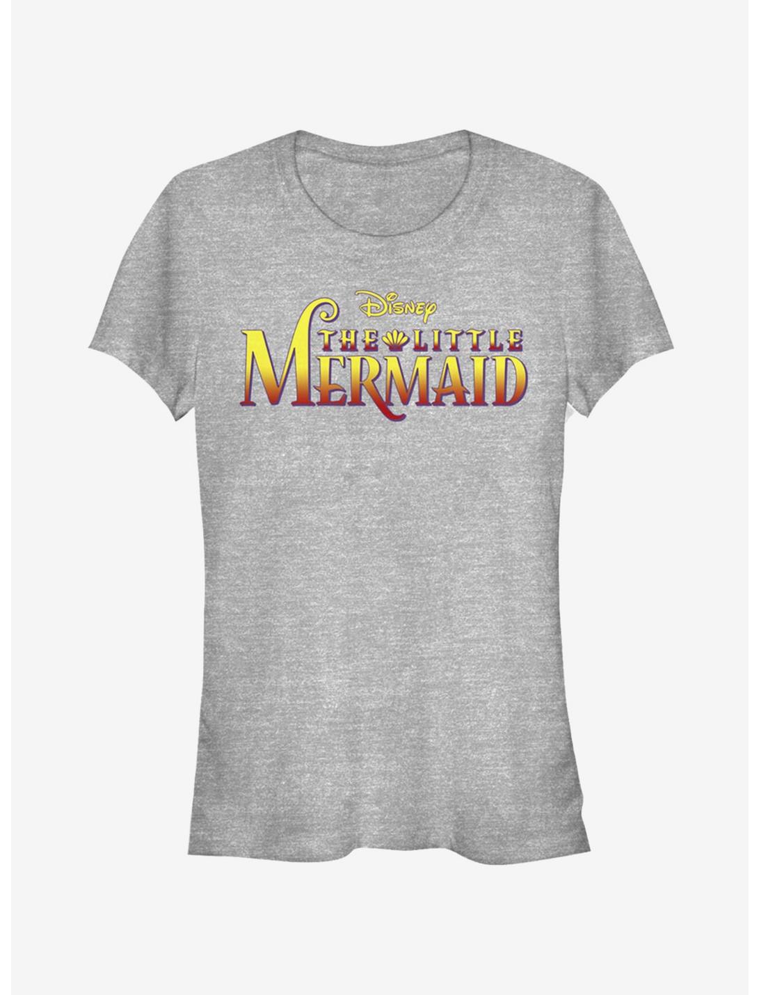 Disney The Little Mermaid Logo Girls T-Shirt, ATH HTR, hi-res