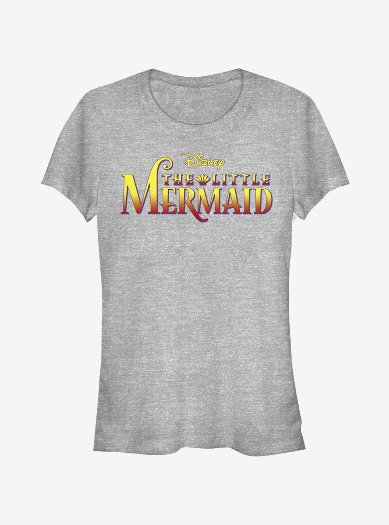 Disney The Little Mermaid Logo Girls T-Shirt, ATH HTR, hi-res