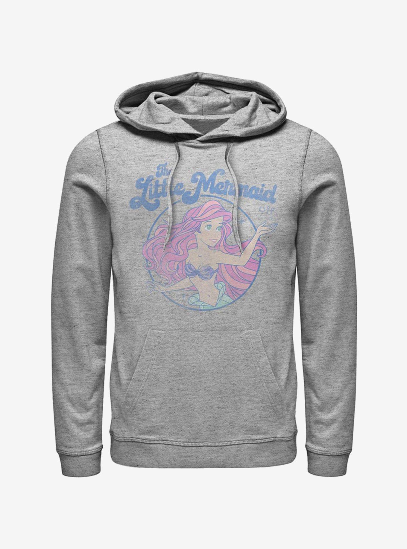 Disney The Little Mermaid Faded Ariel Hoodie, ATH HTR, hi-res