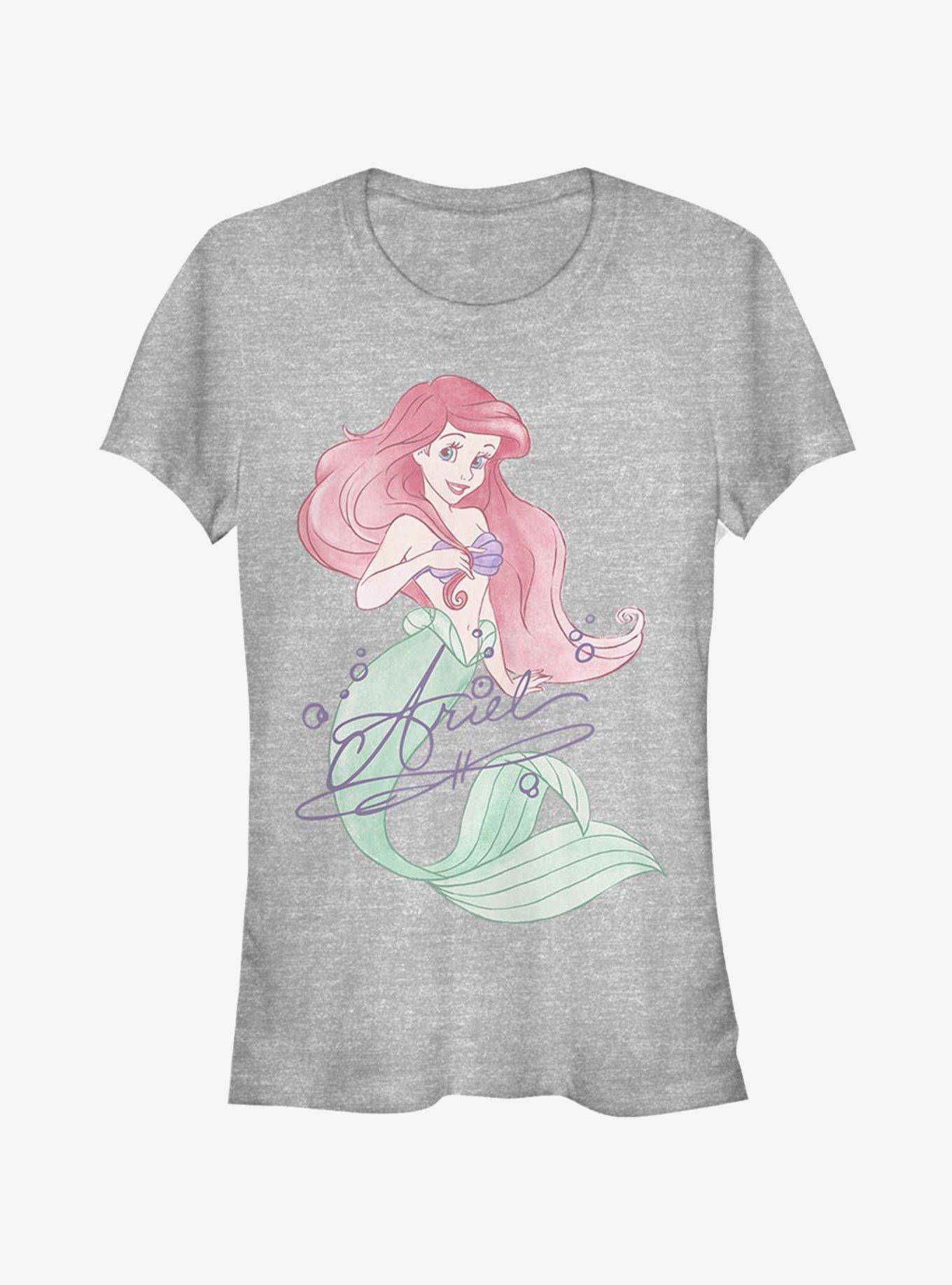 Disney The Little Mermaid Signed Ariel Girls T-Shirt, ATH HTR, hi-res