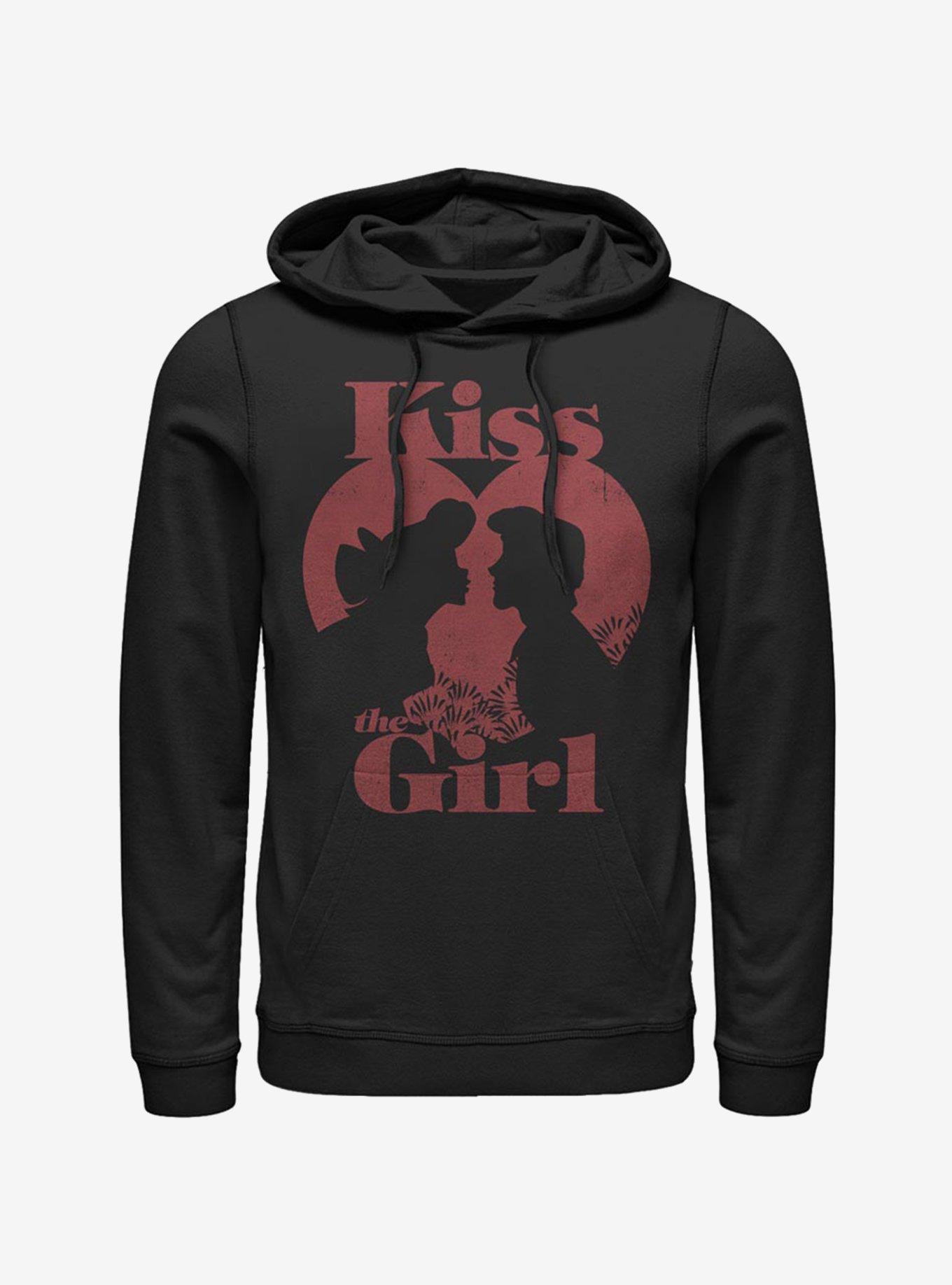 Disney The Little Mermaid Kiss The Girl Hoodie, BLACK, hi-res