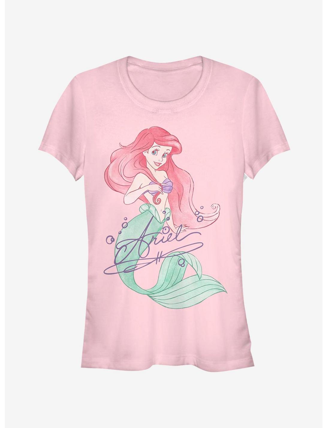 Disney The Little Mermaid Signed Ariel Girls T-Shirt, LIGHT PINK, hi-res