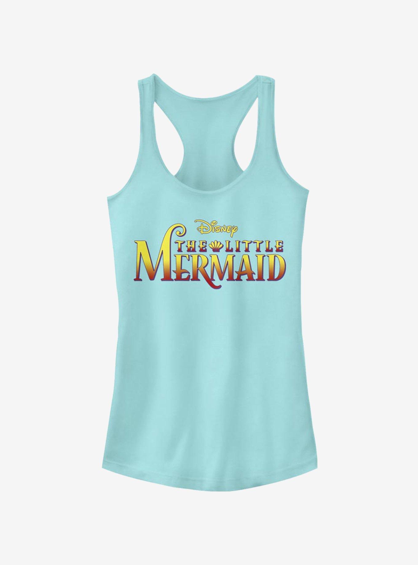 Disney The Little Mermaid Logo Girls Tank BLUE Hot Topic