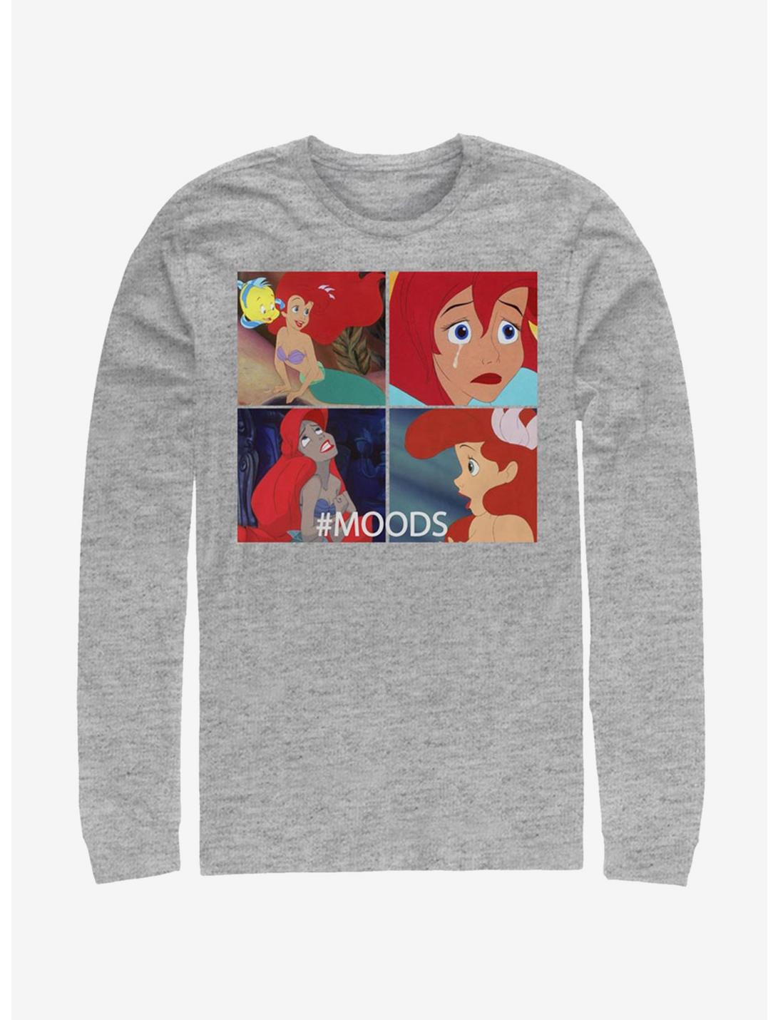 Disney The Little Mermaid Ariel Moods Long-Sleeve T-Shirt, ATH HTR, hi-res