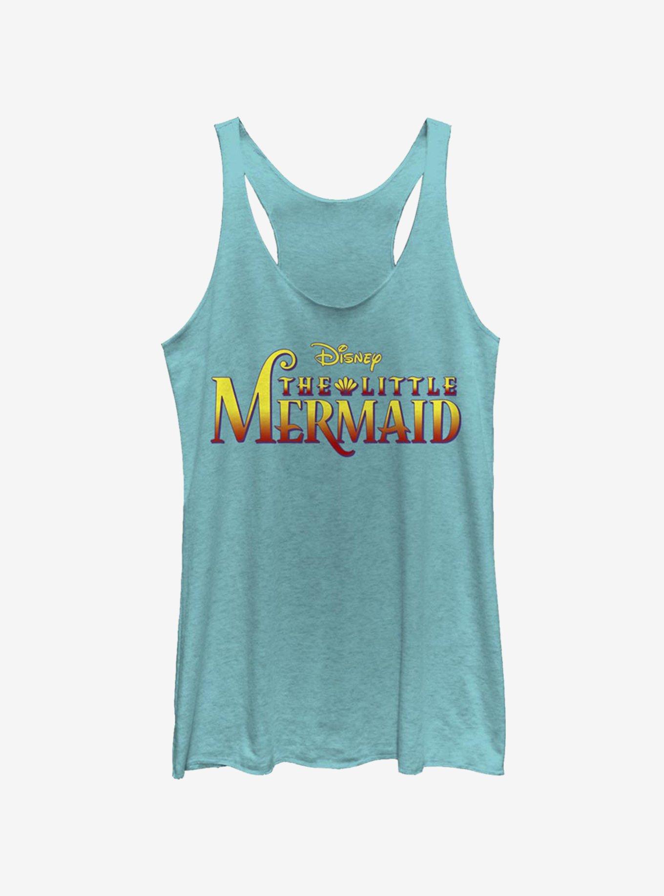 Disney The Little Mermaid Logo Girls Tank, TAHI BLUE, hi-res