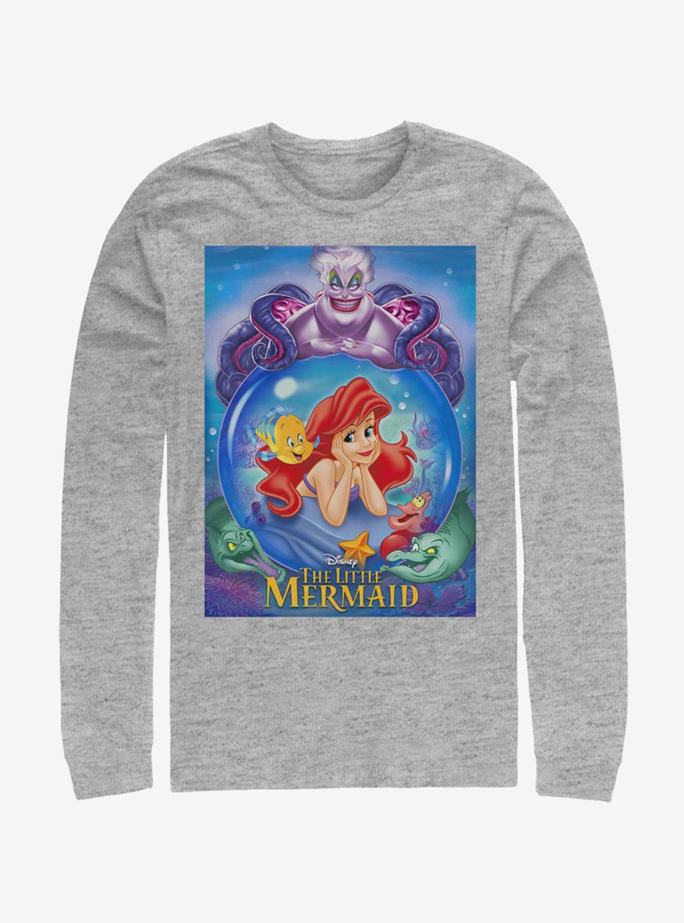 Disney The Little Mermaid Ariel And Ursula Long-Sleeve T-Shirt, ATH HTR, hi-res