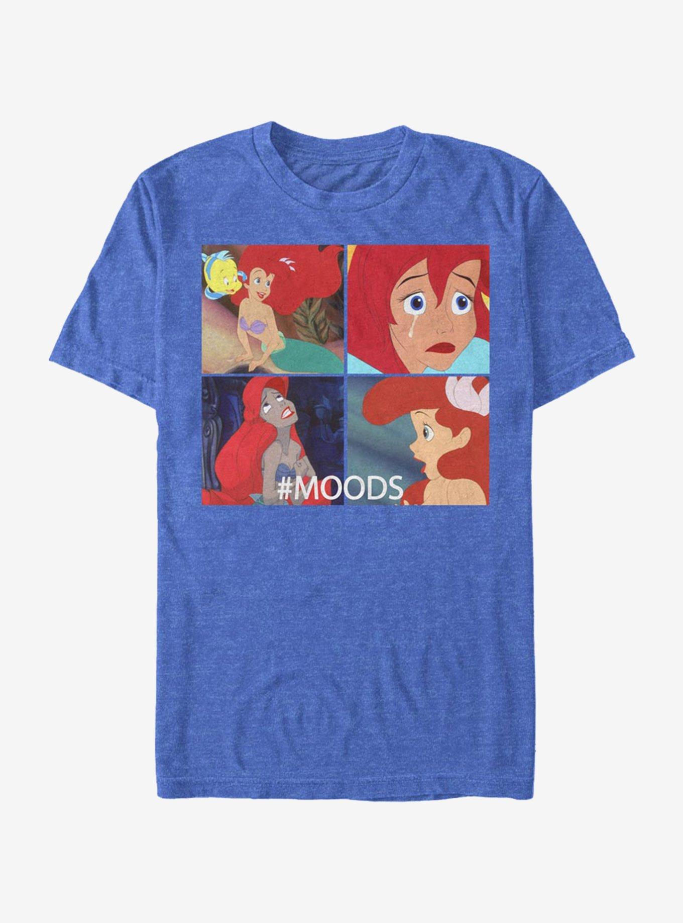 Disney The Little Mermaid Ariel Moods T-Shirt, ROY HTR, hi-res