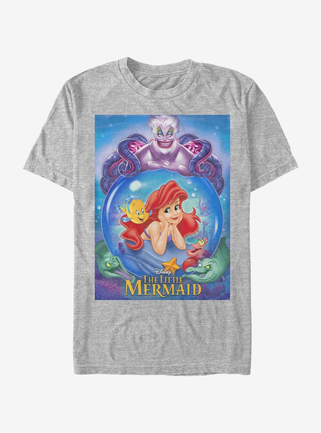 Disney The Little Mermaid Ariel And Ursula T-Shirt - GREY | Hot Topic