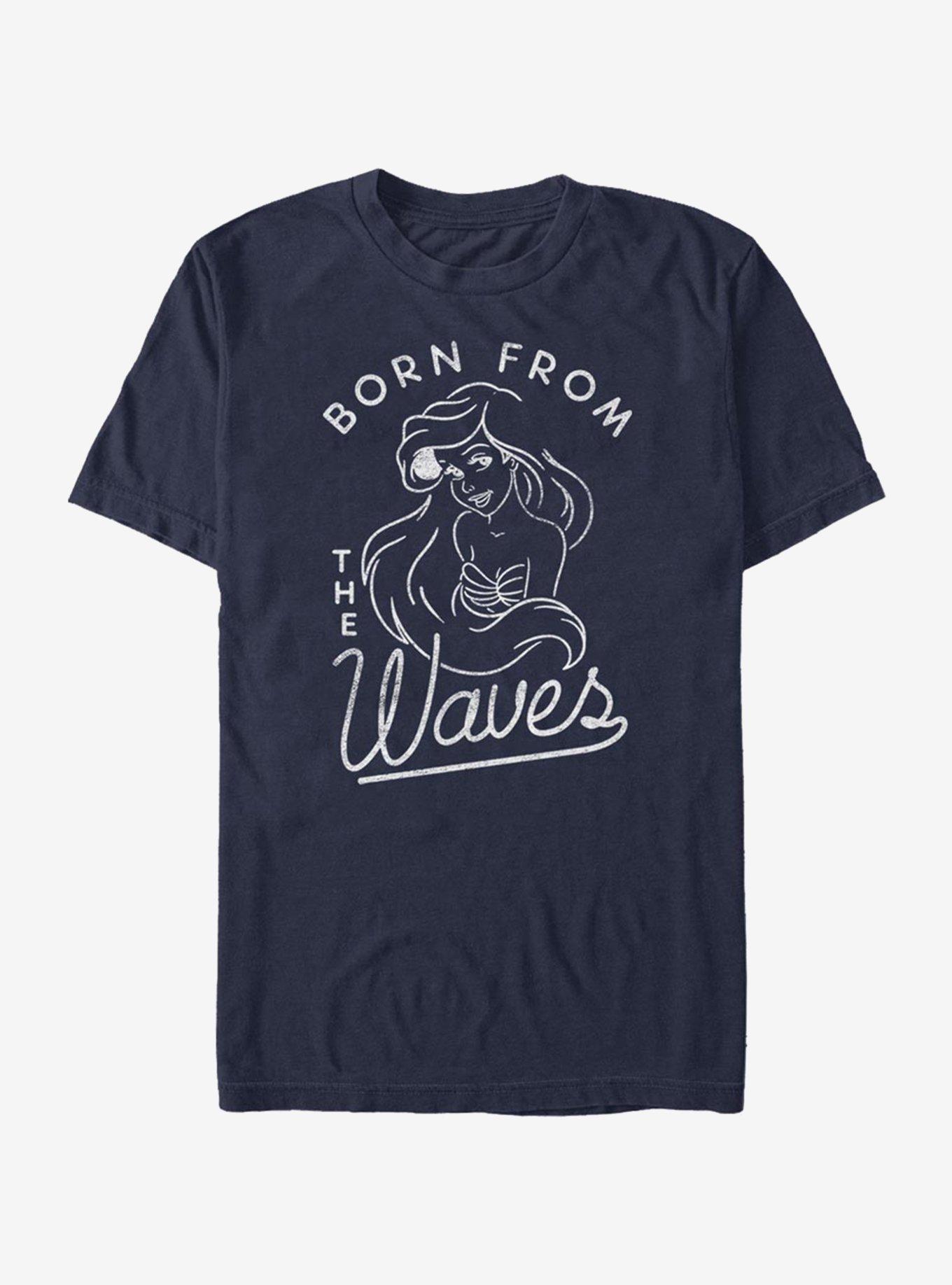 Disney The Little Mermaid Ariel Waves T-Shirt, NAVY, hi-res