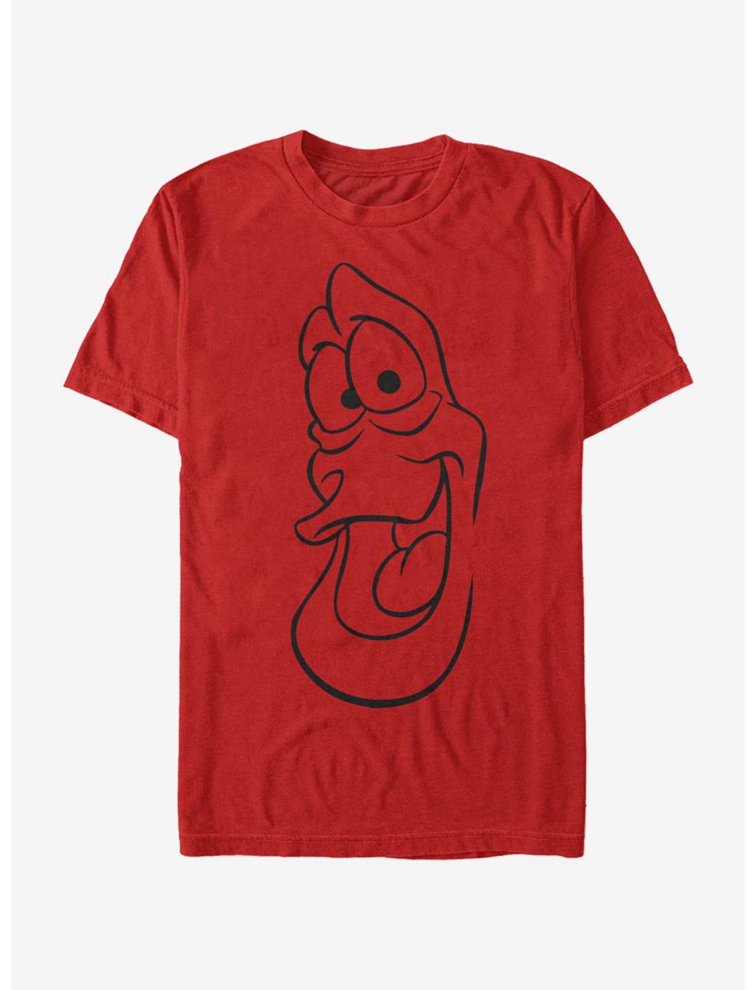 Disney The Little Mermaid Sebastian Big Face T-Shirt, RED, hi-res