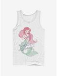 Disney The Little Mermaid Signed Ariel Tank, WHITE, hi-res