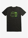 Teenage Mutant Ninja Turtles Green Face Silhouette T-Shirt, BLACK, hi-res
