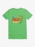 Teenage Mutant Ninja Turtles Michelangelo On The Ninja Diet T-Shirt, KELLY GREEN, hi-res